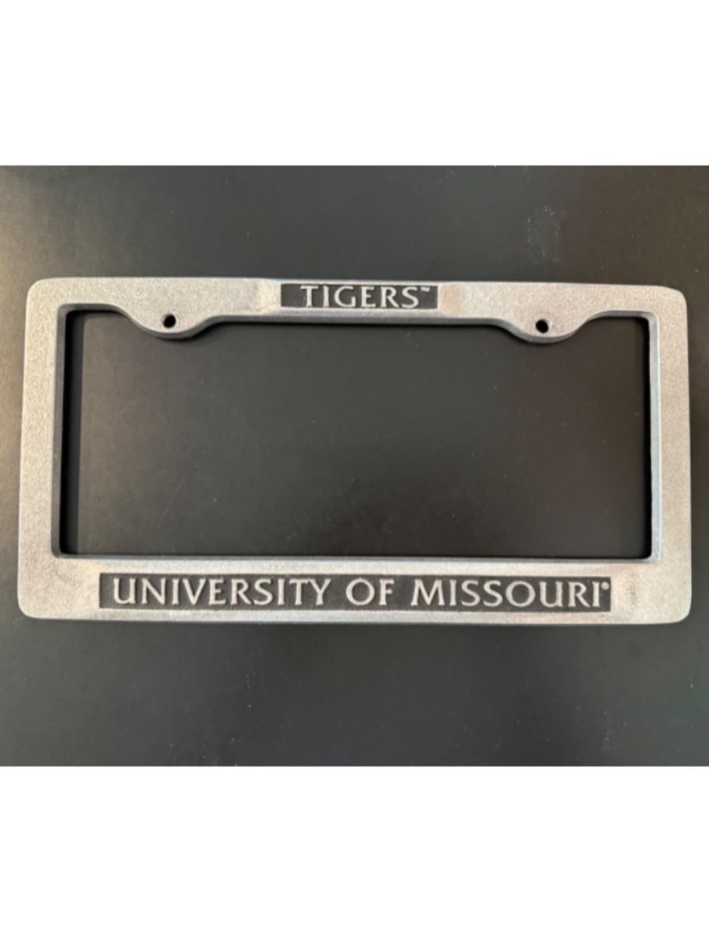 University of Missouri Tigers Pewter License Plate Frame